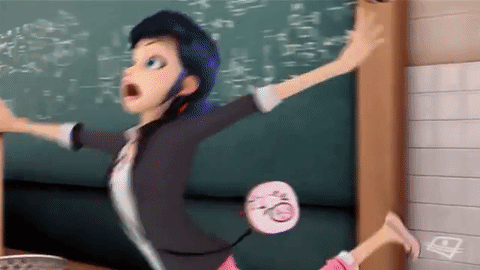 ailmaoo:  Marinette being a clumsy mess gif set 