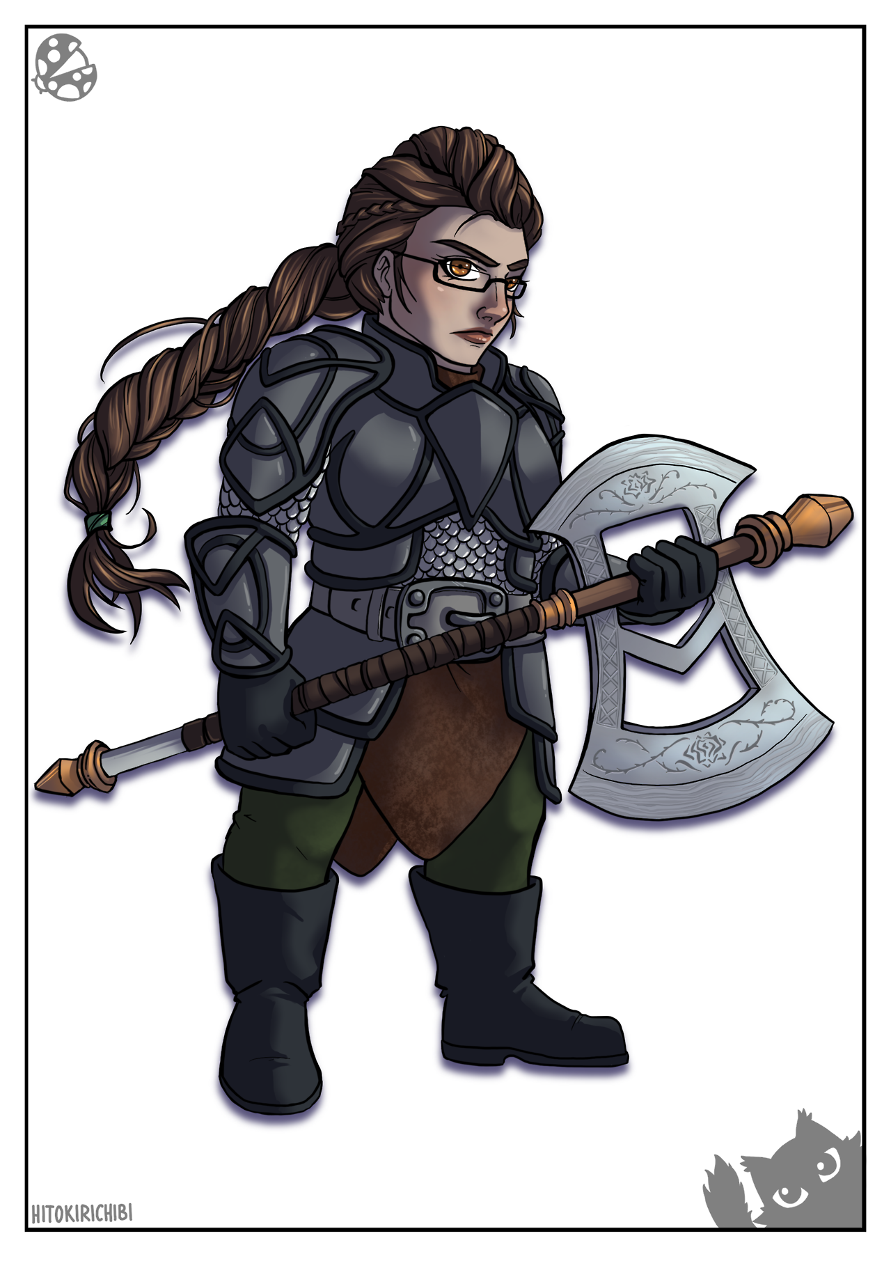 hitokirichibi: Dwarf Character Design My friend Cookie said I hadn’t finished drawing
