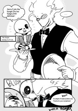 Mikey-Ho: Sansby Comic - Just A Trick Sans So Tiny (My Fault), But Cute!  