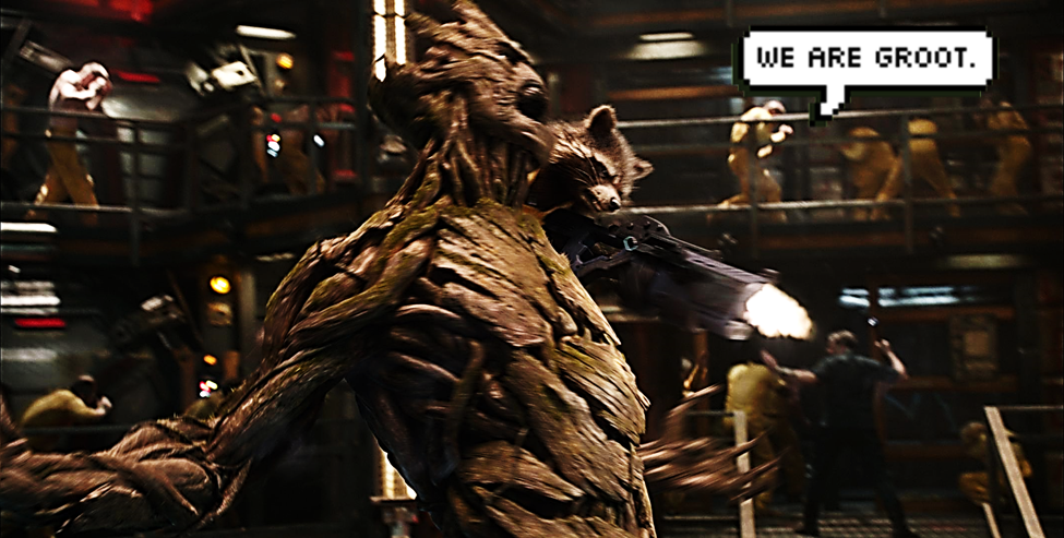 animpalaoutofhell:   We’re just like Kevin Bacon!  Guardians of the Galaxy (2014)