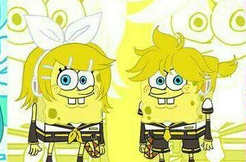 rotten-miku-mun:  lolitadance:  finenuts:  theheartlessmaniac:  deliciouslyunstable:  hatsune squidward  Megurine Patrick     Kagamine Spongebob   