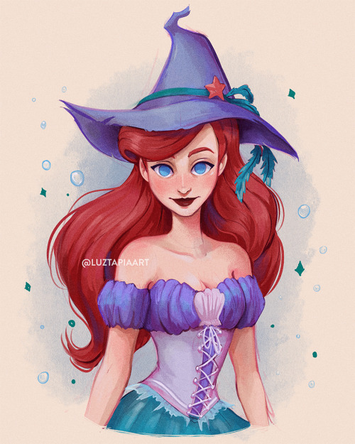 My Ariel as a witch design✨Prints avaliable HERE ✨
