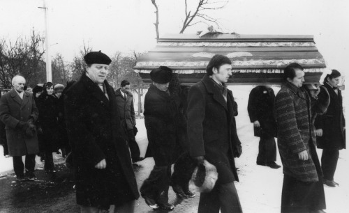 Funeral procession in the snowWhen: 1960′s-70′s Where: Unknown