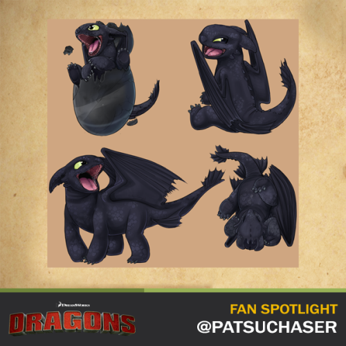 howtotrainyourdragon: Baby Toothless!!