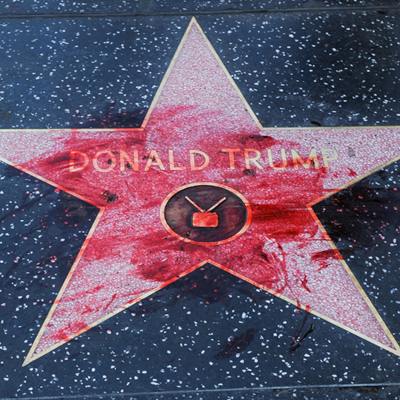 la-vie-en-lys:brunhiddensmusings:injuries-in-dust:black-geek-supremacy:i-stay-armed:mirrormirror2:Beautiful Street Art in Hollywood. Walk of shame. By the way …..FUCK DONALD TRUMP! I wonder the price of replacement of the star.Remember when people