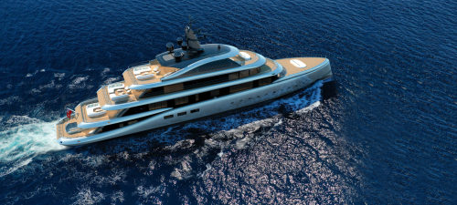  Admiral’s “Kenshō,”Exteriors: Azure Yacht Design and Archineers Berlin,Interiors: Jouin Manku