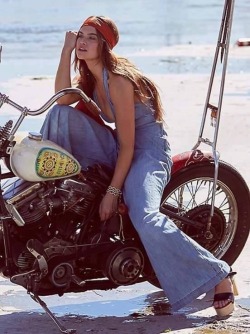 hotrodzandpinups:Biker Babe Wednesday 