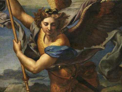 v-ersacrum: Archangel Michael through Art HistoryHans Memling, c.1466-1473Juan de la Abadia, c.1480-