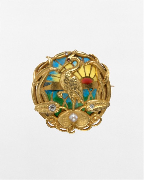 met-american-decor: Watch Pin by Riker Brothers, American Decorative Arts Purchase, Susan and Jon Ro