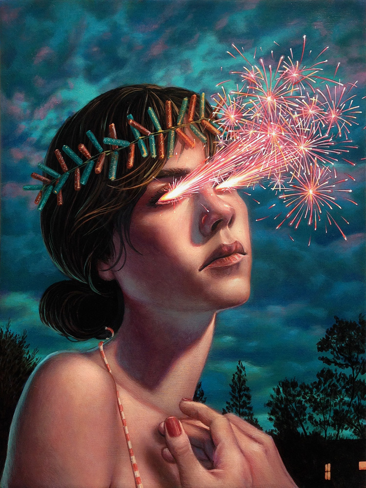 supersonicart:  Casey Weldon’s “Tropefiend” at Spoke Art. Currently showing