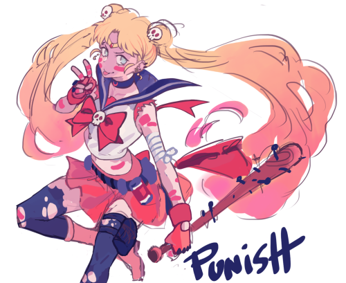 kibsart: always wanted to try drawing a pinkish sailor moon ~