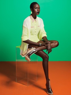 blackfashionstars:  Ajak Deng  for Nasty