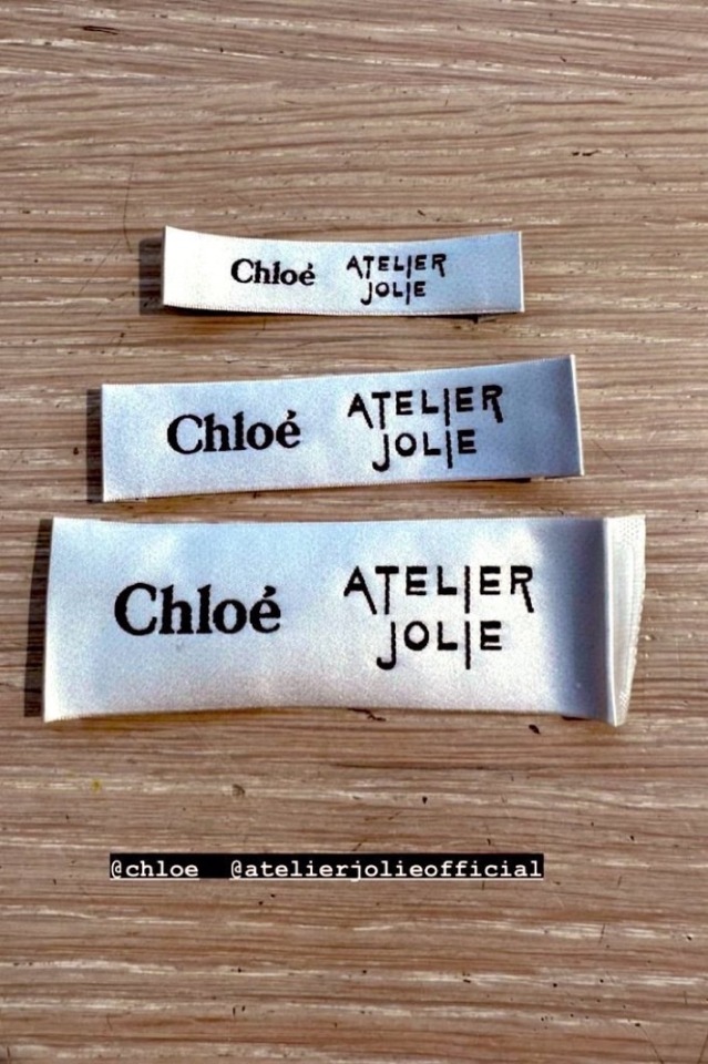 Gabriela posted this to her story 

Labels for the Chloé x Atelier Jolie collab