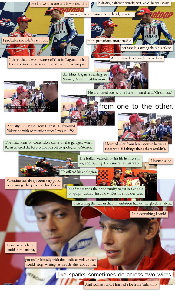 Valentino Rossi & Casey Stoner - With Words From Agassi & Sampras
