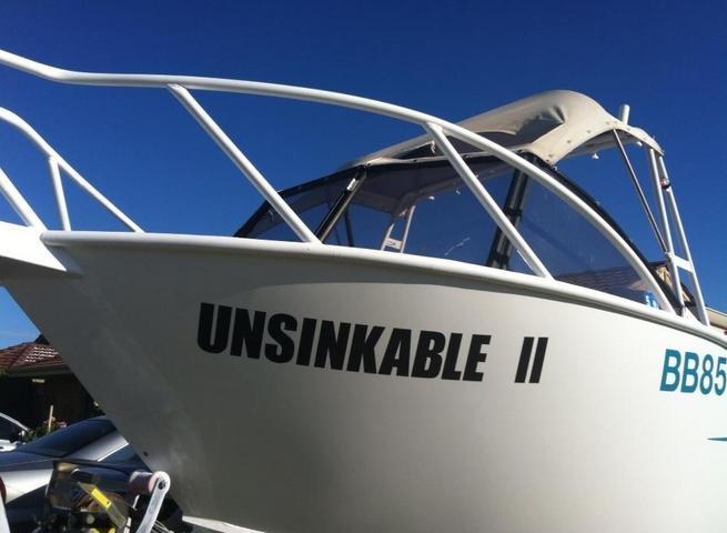 tastefullyoffensive:  Clever Boat Names [via]Previously: Unfortunate Sign Burn Outs