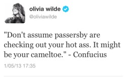 Agentlehobbit:  Ladies And Gentlemen… I Present To You: Olivia Wilde 