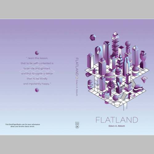 “… to be self content is to be vile and ignorant …” #flatland #coverart #c