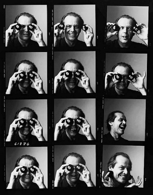 90s90s90s:Jack Nicholson contact sheet, c. 1990s