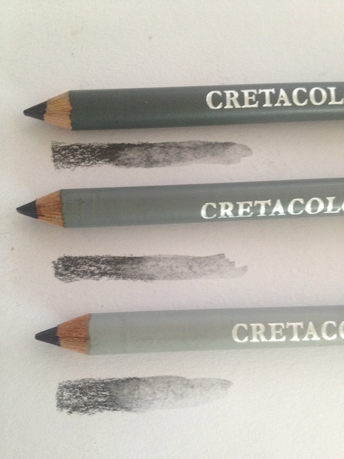 Cretacolor Oil Pencil Sepia Dark, Pack of 3