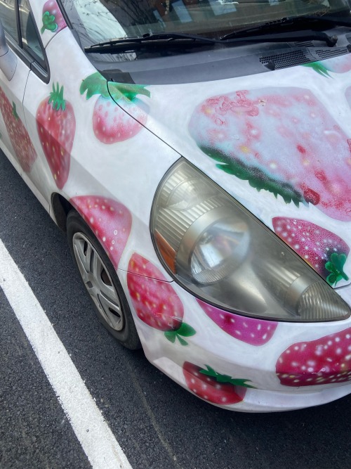 Strawberry Car I Saw Today