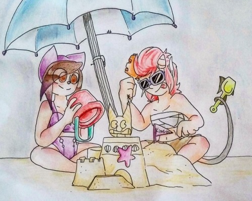 The King And Queen Of Sand Castles! @virusdraw (i Needed To Repost It Because The Light Wasn't That Good)