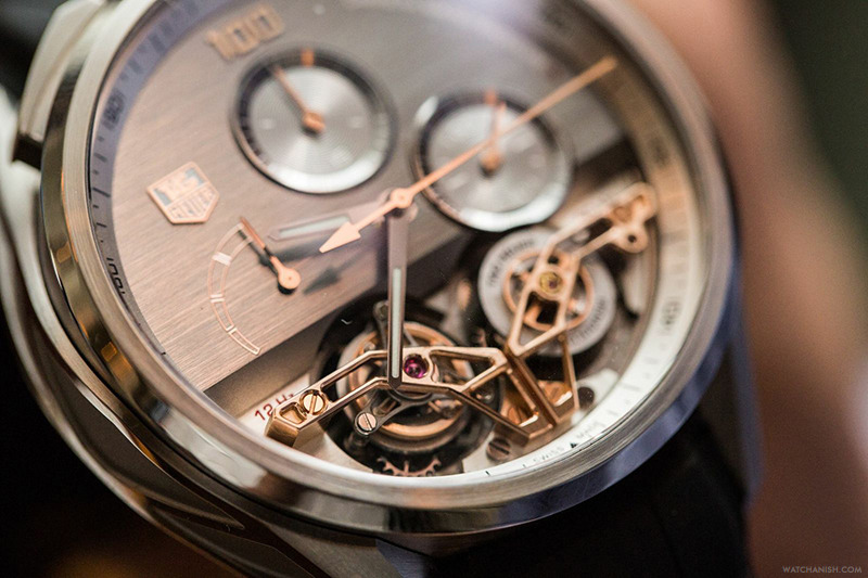watchanish:  The very futuristic world first magnetic double tourbillon by @TagHeuer.