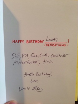 lol-post:  Why do we even give birthday cards