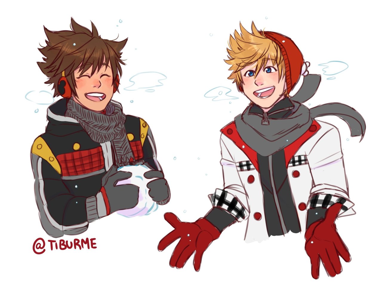 tiburme:  I’m gonna fist fight Square Enix for not giving Sora a cute winter outfit