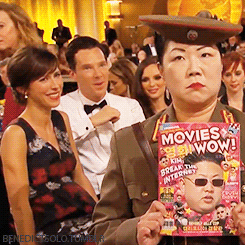 stephenstrvnge:  Benedict Cumberbatch and Sophie Hunter at Golden Globes Awards 2015.