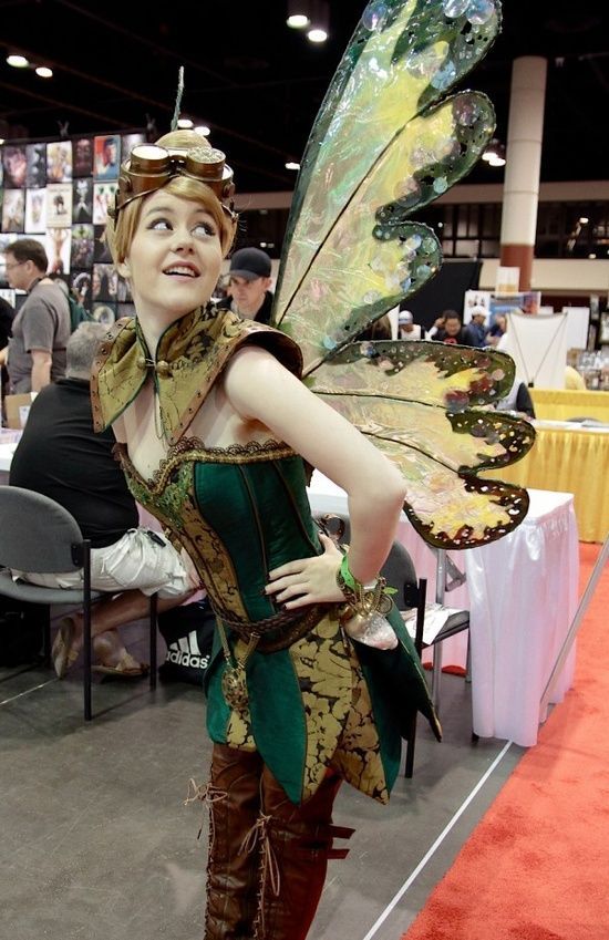 outlawempress:  Steampunk Tinker Bell via Dragon Cards &amp; Games 
