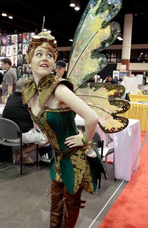 outlawempress:  Steampunk Tinker Bell via Dragon Cards & Games 