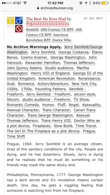 csevet: thestateonmtv: Went looking for Jerry x George fanfiction and there’s Zero. It’s all Jerry x Elaine and whatever this gem is. i want to read this but i’m afraid that looking upon it with my mortal eyes will kill me stone dead 