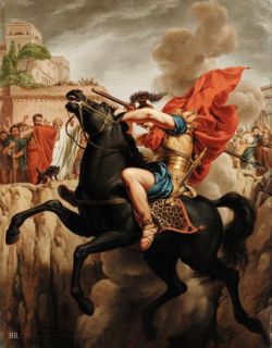 Marcus Curtius. 1759. Pierre Joseph Celestin Francois. Flemish. 1759-1851. Oil On