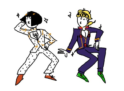 beebonbunny:vento aureo doodles :-)  these ROCK