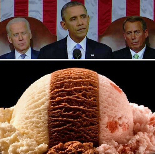 tastefullyoffensive:  A recap of tonight’s State of the Union Address. (image via