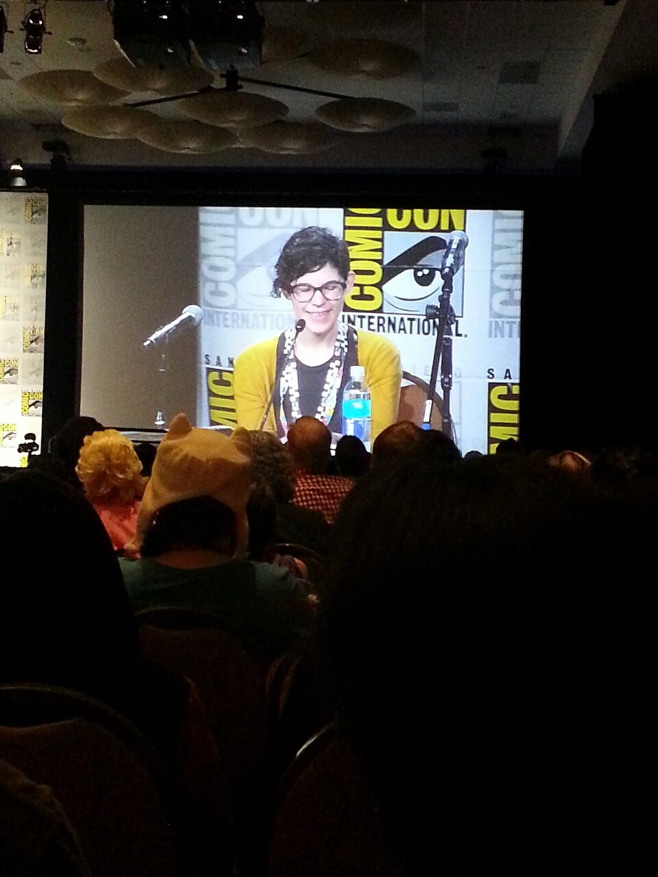 jeffliujeffliu:  ricelily:  Pictures fron the Steven Universe panel.  Nice pics from