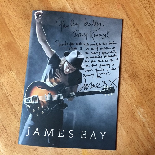 Over the moon to see my photographs featuring so heavily in the @jamesbaymusic European Tour program