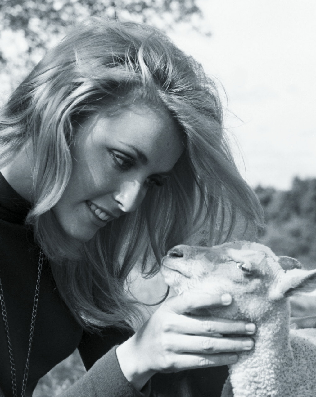 Sharon Tate photographed for MGM studios “Eye of the Devil” during location filming in Dordogne, France 1965  