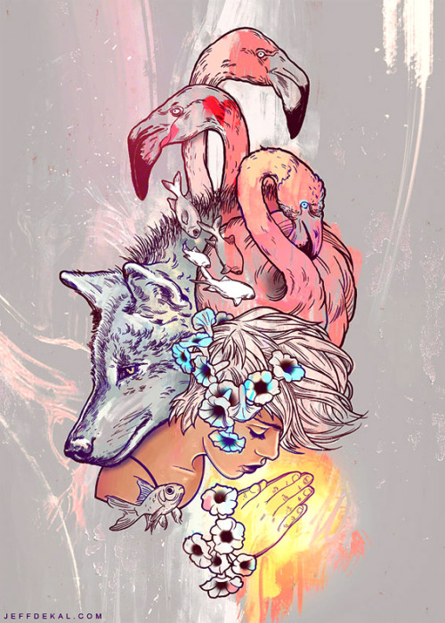 unknowneditors:  Yelawolf Hope Infidelity | Jeff “Dekal” Becker Jeff Becker first began illustrating while in highschool. This passion of his has developed into a style of art that embraces urban vibes and human vices, with his characters existing