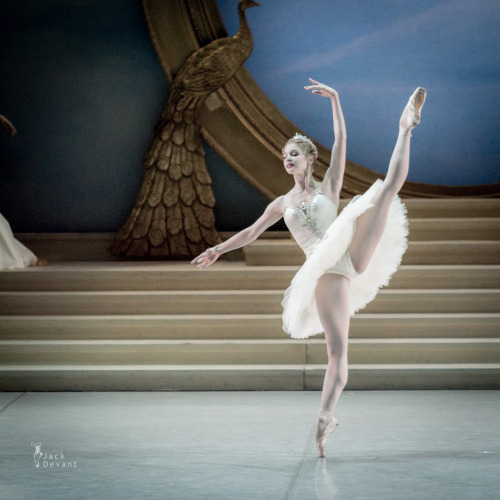 tutu-fangirl:    Angelina Vorontsova as Princess Aurora and Leonid Sarafanov as Prince Desire in The Sleeping Beauty, Mikhailovsky Ballet © Jack Devant 