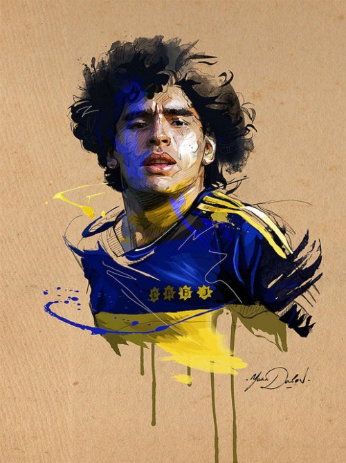 Maradona by Yann Dalon