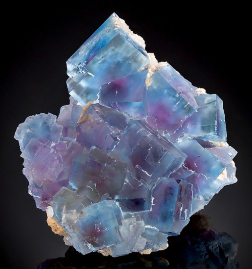 bijoux-et-mineraux:  Fluorite -  Minerva No. 1 Mine, Ozark-Mahoning group, Cave-in-Rock, Cave-in-Rock Sub-District, Hardin Co., Illinois