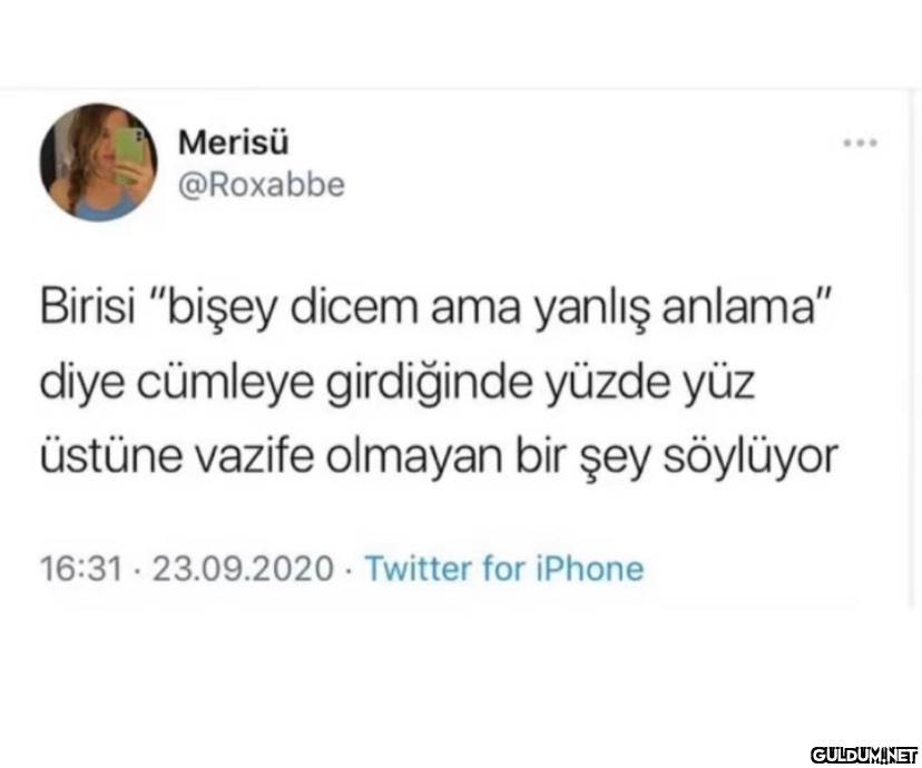 Merisü @Roxabbe Birisi...