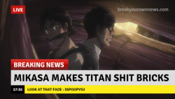 shitpost-no-kyojin:  Breaking news: YUMIKURI