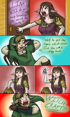 ink-rose-the-hylian:  A comic about why Link