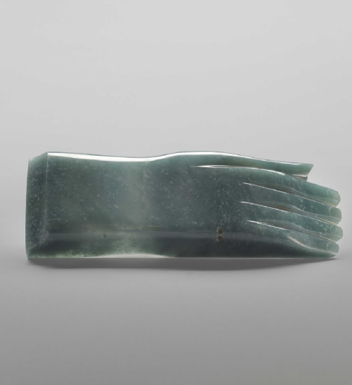 desimonewayland:Hand Shaped Pendant, Olmec, 1500/0300 - Blue-green translucent jadeThe Museum of Fin