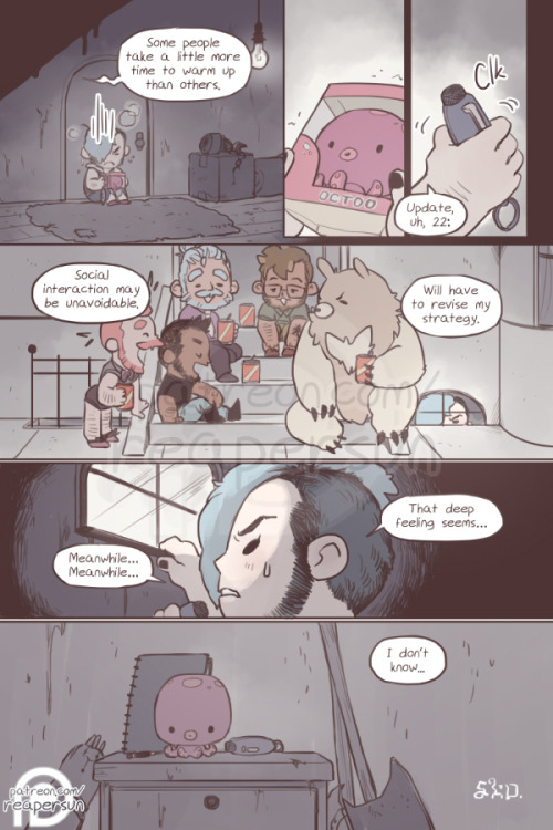 sweetbearcomic: Support Sweet Bear on Patreon -> patreon.com/reapersun ~Read from beginning~ <-Page 26 - Page 27 - Page 28-> And that’s it for this chapter! This is the end of the comics that I printed in the preview volume I’ve been selling