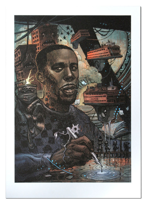 GZA, Part of the Ego Strip SeriesThis ongoing project focuses on Hip Hop Legends, pioneers and creat