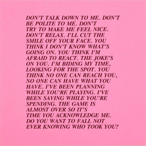 minaturegolftheory:  Inflammatory Essays by Jenny Holzer, 1979-82 I first happened upon Jenny Holzer’s Inflammatory Essays on a street in the Lower east Side, where they belonged, wheat pasted on the plywood covering over a construction site, not