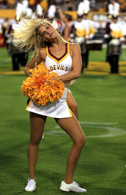 cheerheaven:  Adorable Arizona State cheerleader. More great Arizona State cheerleader photos!